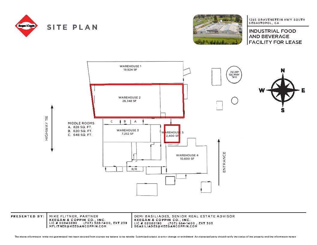 1365 Gravenstein Hwy South, Sebastopol, CA à louer Plan de site- Image 1 de 9