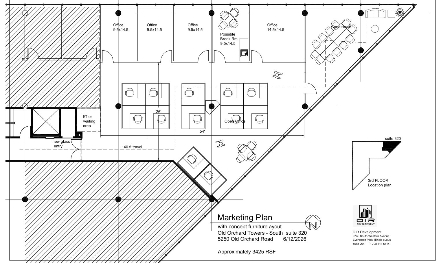5202 Old Orchard Rd, Skokie, IL à louer Plan de site- Image 1 de 10