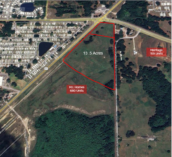 US 301 & Chancey, Zephyrhills, FL for sale Aerial- Image 1 of 2