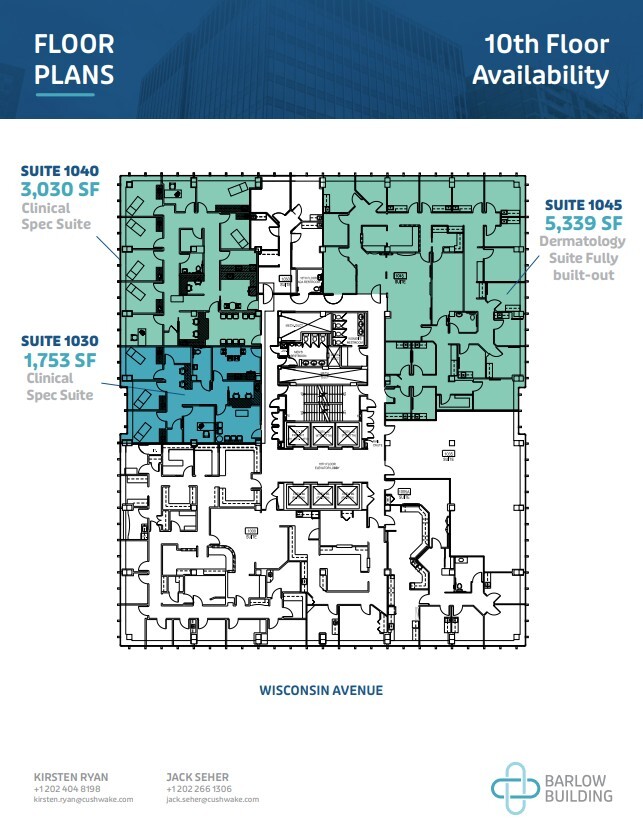 5454 Wisconsin Ave, Chevy Chase, MD for lease Floor Plan- Image 1 of 2