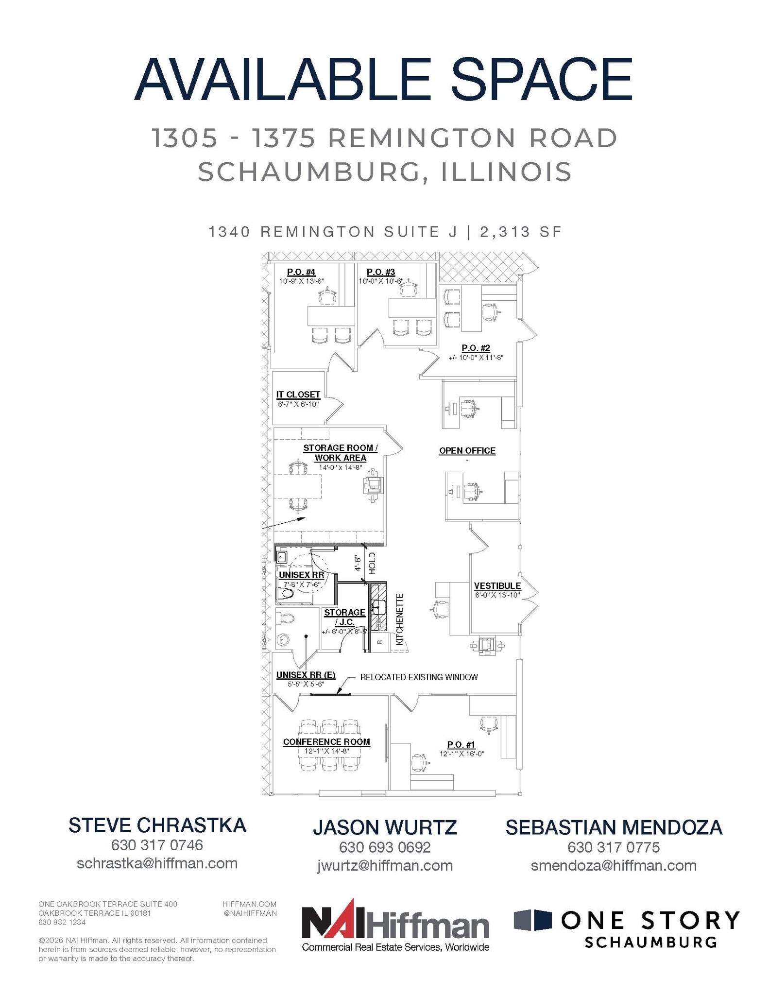 1305 Remington Rd, Schaumburg, IL for lease Floor Plan- Image 1 of 2