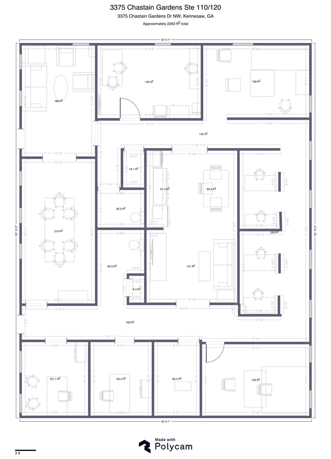 3375 Chastain Gardens Dr, Kennesaw, GA 30144 - Unit 110 - - Floor Plan - Image 1 of 1