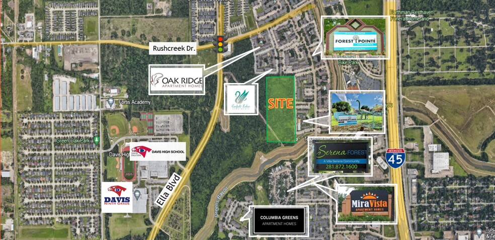 Ella Blvd. and Rushcreek Dr. +/- 13.47 AC, Houston, TX à vendre - Photo du bâtiment - Image 2 de 2