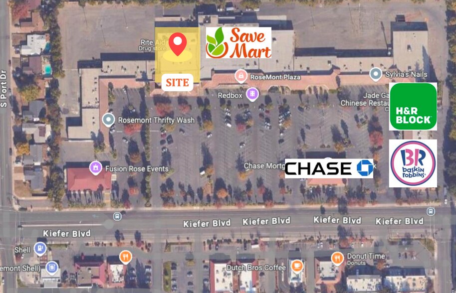 9113-9199 Kiefer Blvd, Sacramento, CA à louer - Plan de site - Image 2 de 2