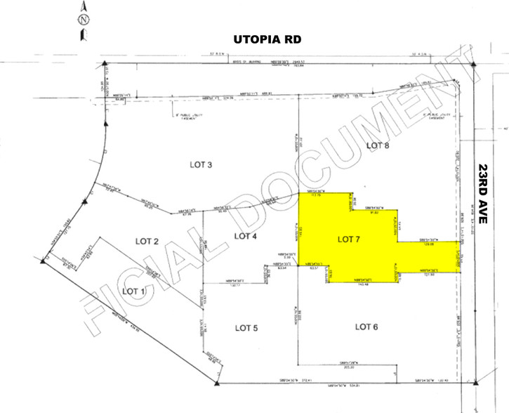 2325 W Utopia Rd, Phoenix, AZ à louer - Plan cadastral - Image 2 de 4