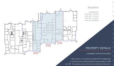 1 Marcus Dr, Greenville, SC for lease Floor Plan- Image 1 of 1
