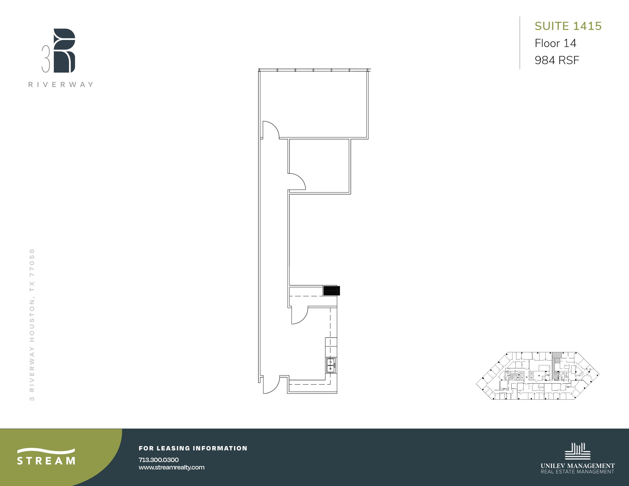 3 Riverway, Houston, TX for lease Floor Plan- Image 1 of 1