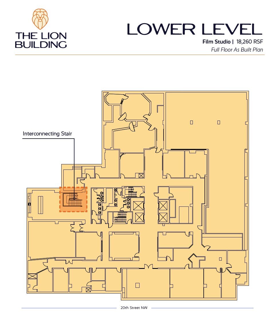 1233 20th St NW, Washington, DC à louer Plan d’étage- Image 1 de 1