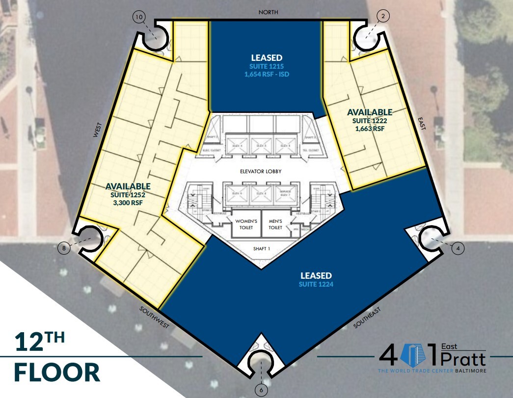 401 E Pratt St, Baltimore, MD for lease Floor Plan- Image 1 of 2