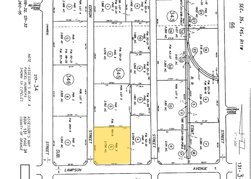 7089-7091 Belgrave Ave, Garden Grove, CA for lease - Plat Map - Image 2 of 6