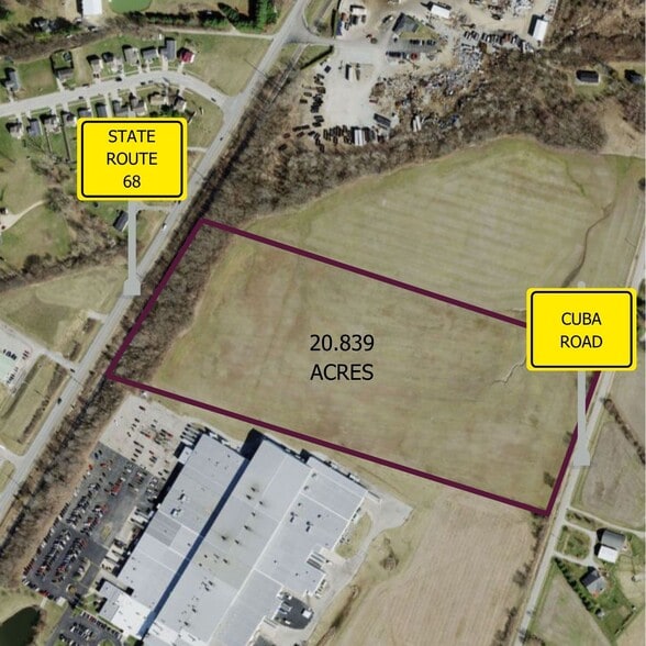 Cuba Road, Wilmington, OH for sale - Plat Map - Image 1 of 15