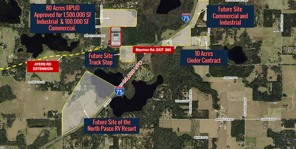 31277 Blanton Road, Dade City, FL à vendre - Aérien - Image 3 de 5