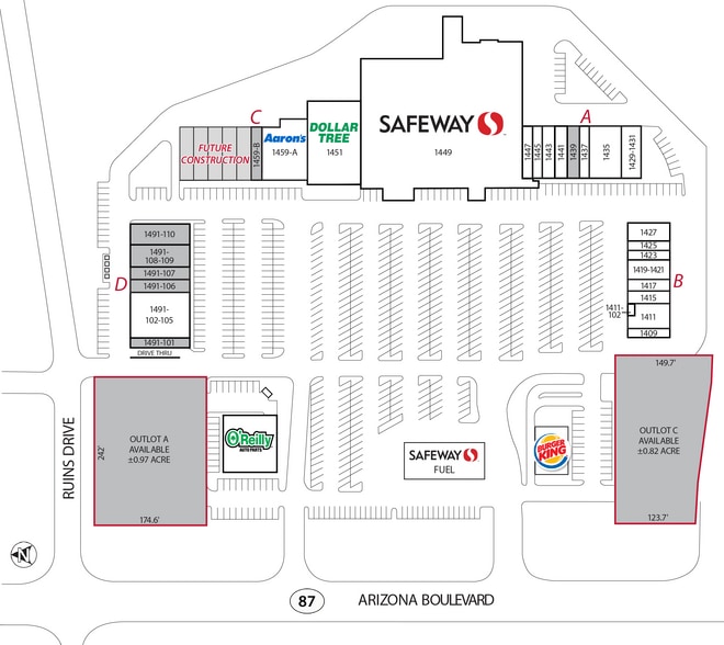 1431 N Arizona Blvd, Coolidge, AZ for sale - Site Plan - Image 2 of 2