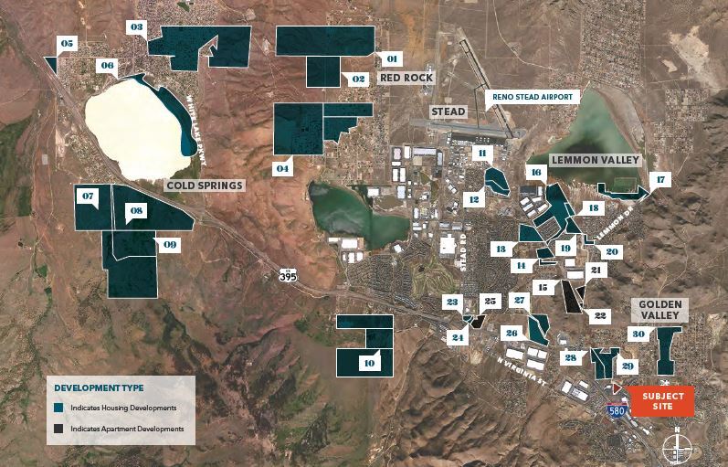 N Hills Blvd, Reno, NV à vendre - Aérien - Image 3 de 4