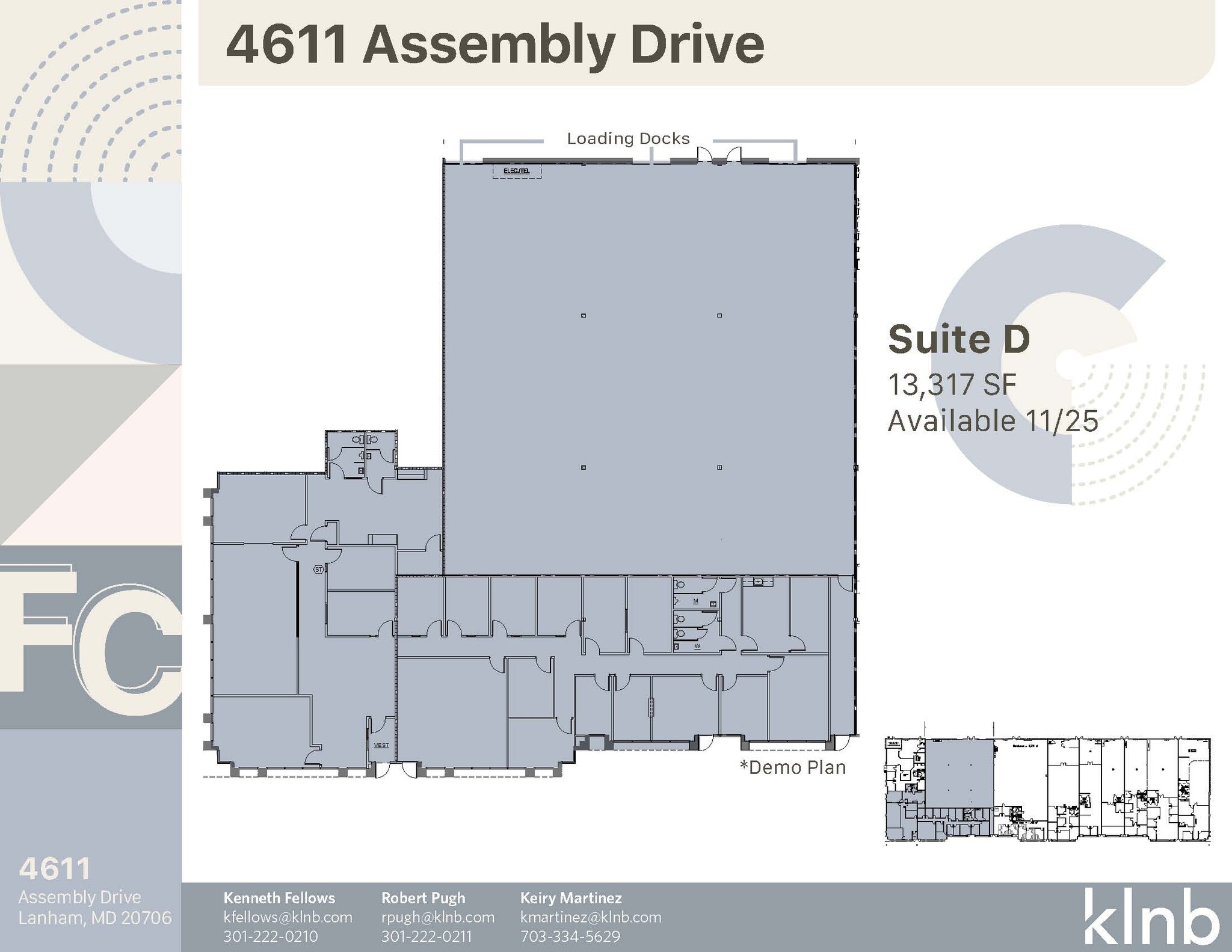 4611 Assembly Dr, Lanham, MD for lease Floor Plan- Image 1 of 1