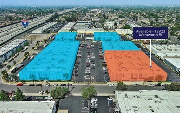 12723 Wentworth St, Pacoima, CA - Aérien Vue de la carte