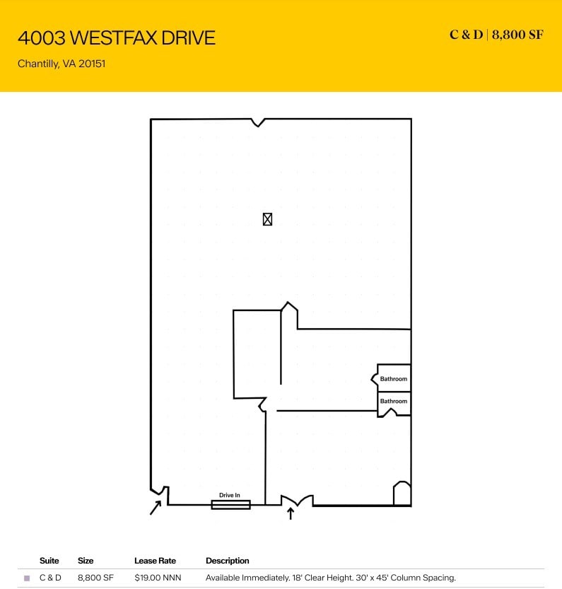 4100 Westfax Dr, Chantilly, VA for lease Floor Plan- Image 1 of 1