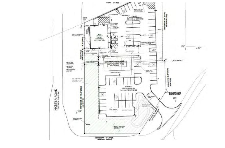 8201-8221 Inkster Rd, Taylor, MI à louer - Plan de site - Image 3 de 3