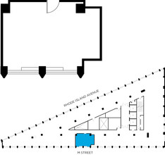 1730 Rhode Island Ave NW, Washington, DC à louer Plan d’étage- Image 1 de 1