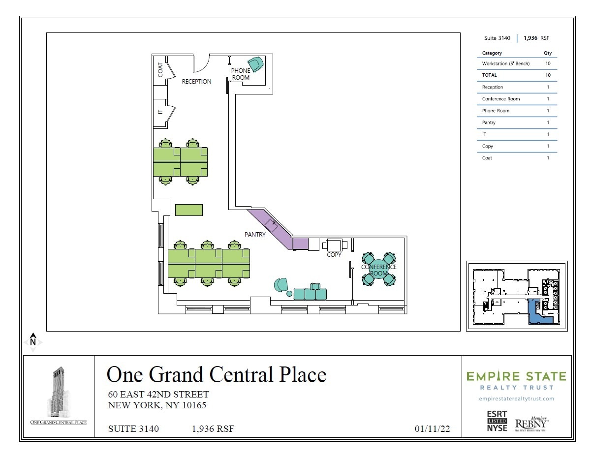 60 E 42nd St, New York, NY for lease Floor Plan- Image 1 of 1