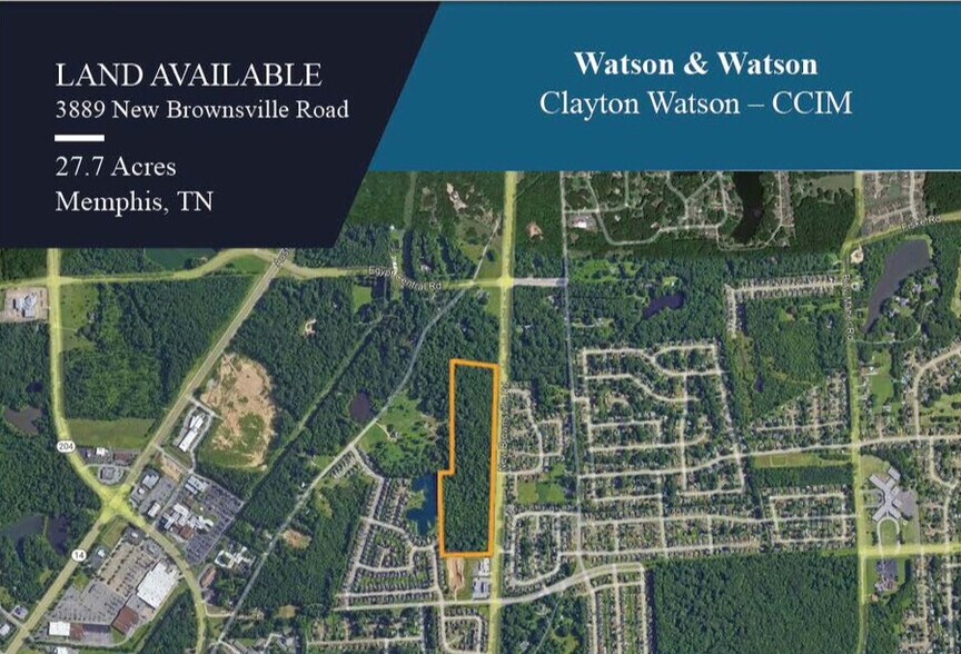 New Brownsville Road; Just North Of St Elmo, Memphis, TN à vendre - Aérien - Image 1 de 1