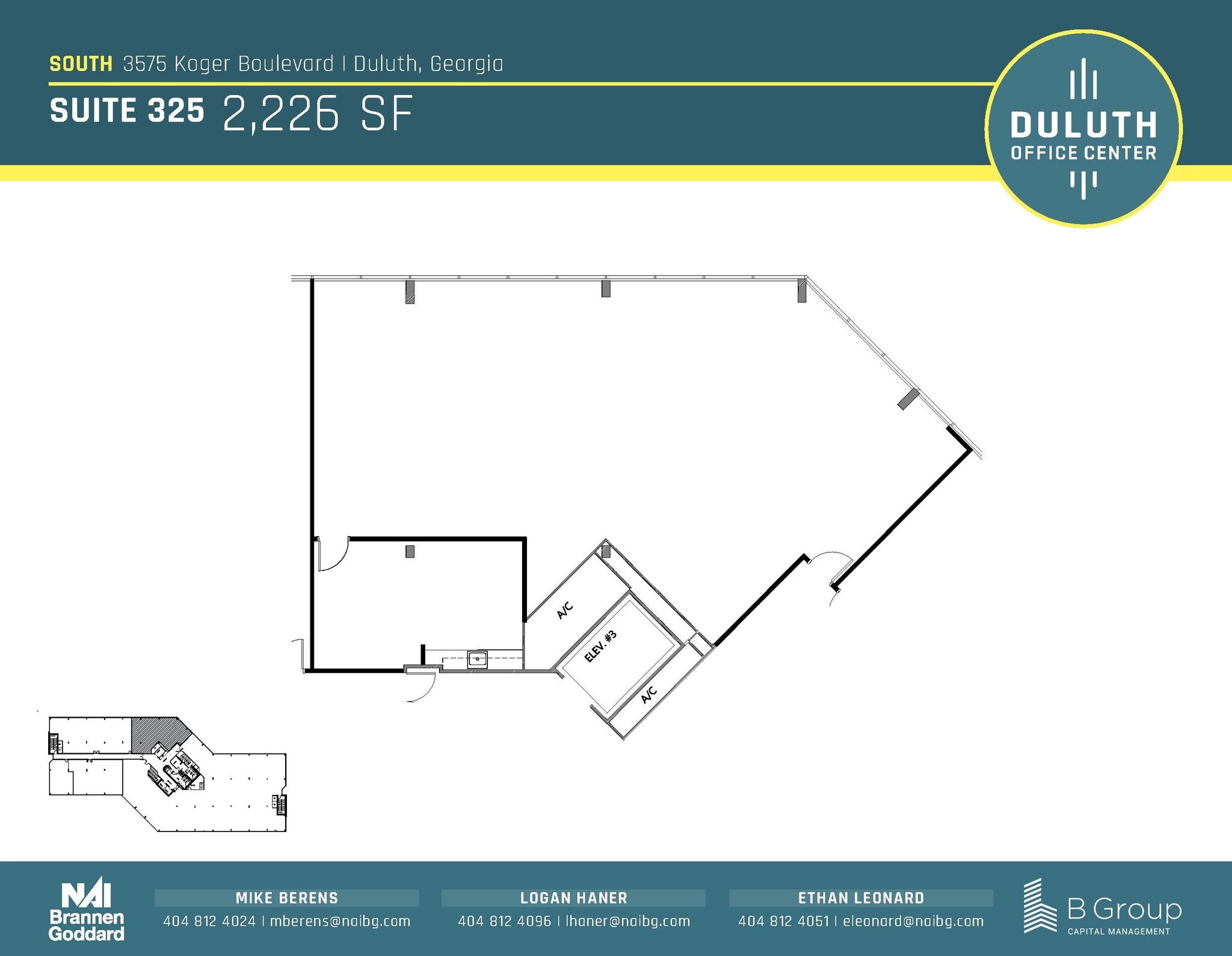 3505 Koger Blvd, Duluth, GA à louer Plan d’étage- Image 1 de 1