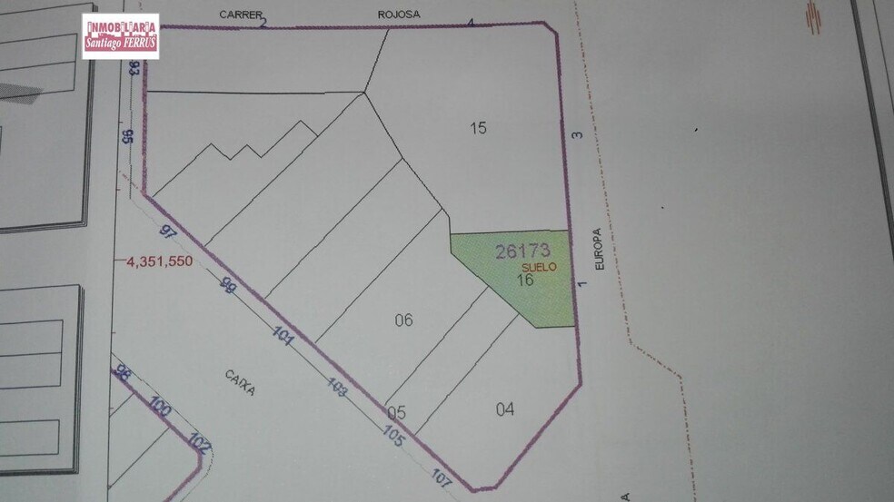 Land in Benifaió, Valencia for sale - Site Plan - Image 3 of 4