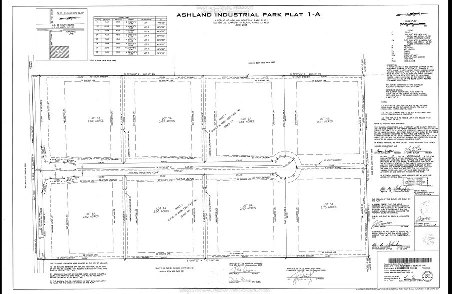 Ashland Industrial Ct, Ashland, MO à vendre - Plan cadastral - Image 2 de 14