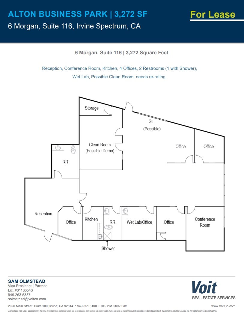 6 Morgan, Irvine, CA à louer Plan d’étage- Image 1 de 1
