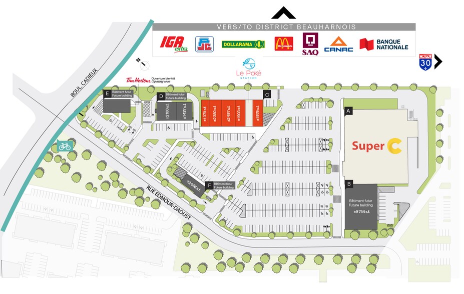 400 rue Edmour-Daoust, Beauharnois, QC à louer - Photo du bâtiment - Image 2 de 5