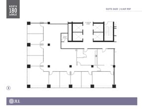 180 N LaSalle St, Chicago, IL for lease Floor Plan- Image 1 of 8
