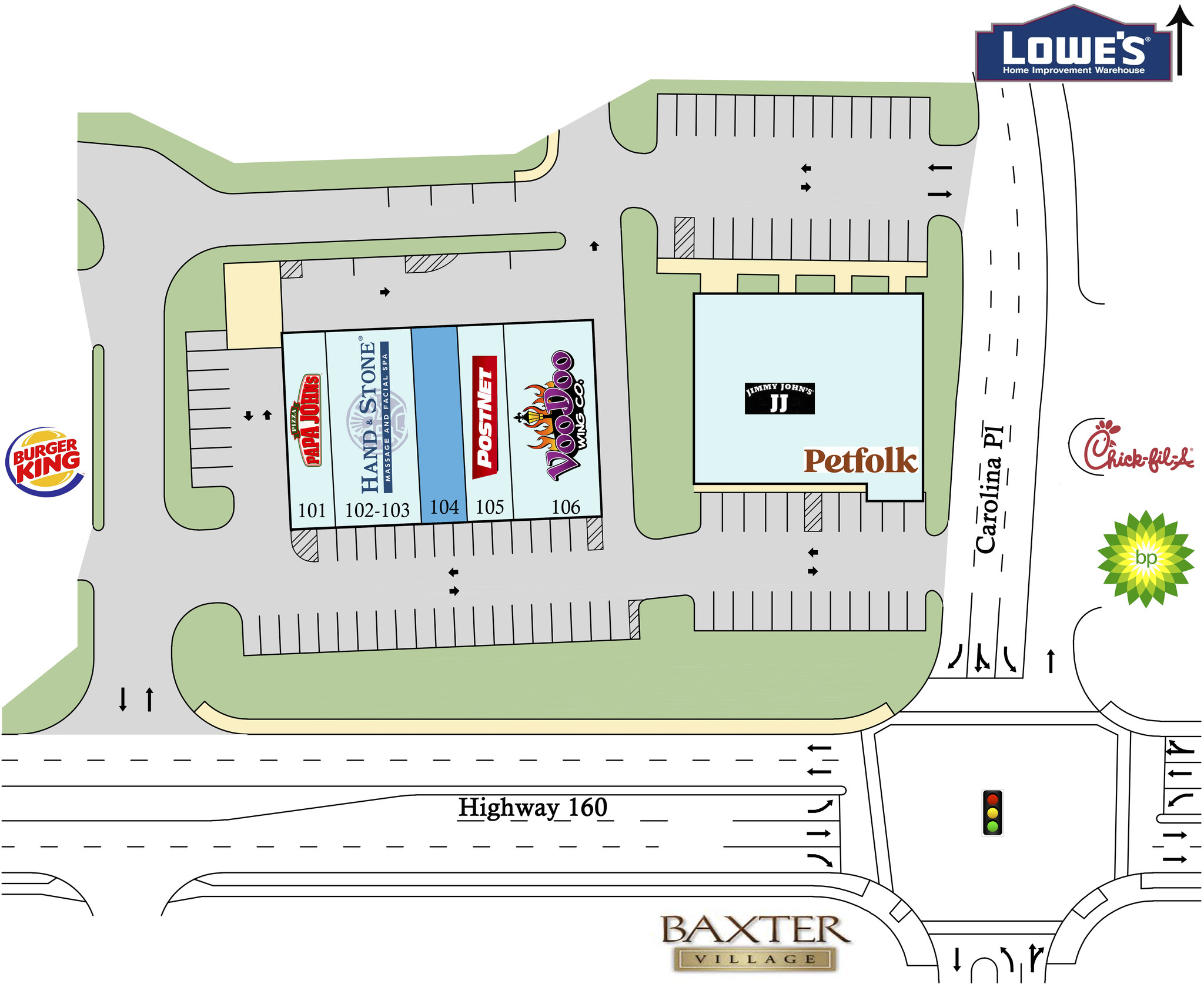 1646 W Hwy 160, Fort Mill, SC à louer Plan de site- Image 1 de 1