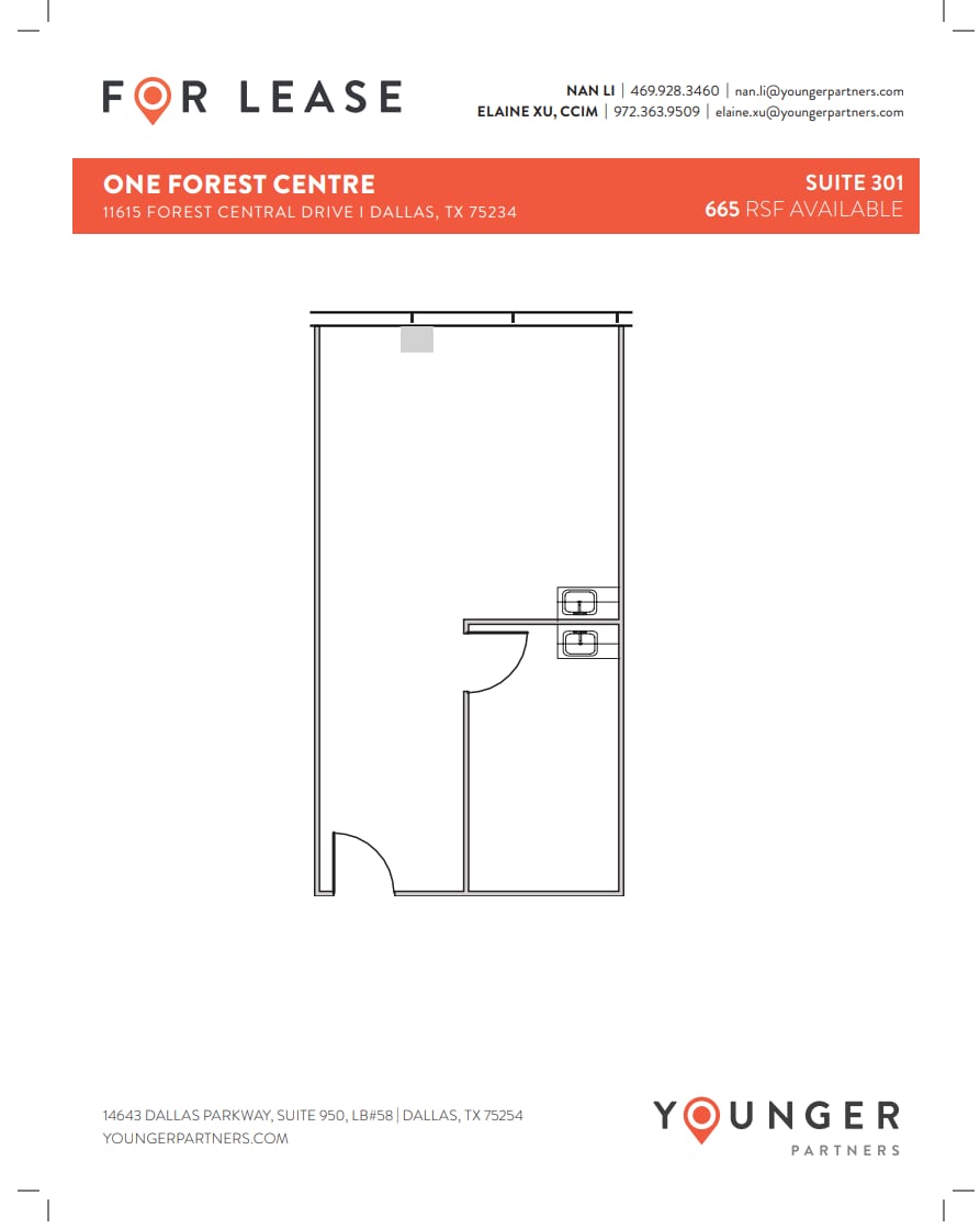 11615 Forest Central Dr, Dallas, TX à louer Plan d’étage- Image 1 de 5