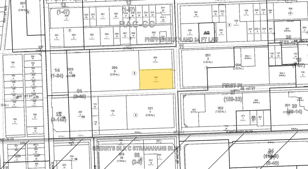 101 NE 3rd Ave, Fort Lauderdale, FL à louer - Plan cadastral - Image 3 de 15