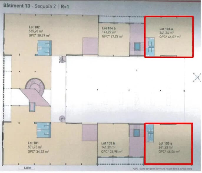 Flex in Saint-Priest for lease - Floor Plan - Image 3 of 4
