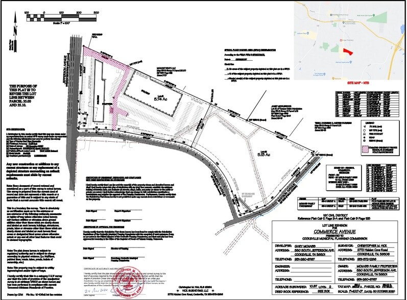 590 Commerce Dr, Cookeville, TN for sale - Plat Map - Image 3 of 8