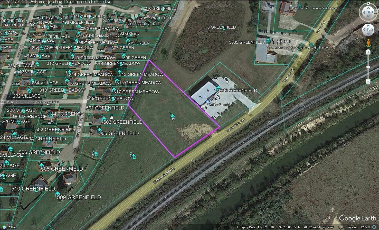 0 Greenfield Rd, Pearl, MS à vendre Photo du bâtiment- Image 1 de 4