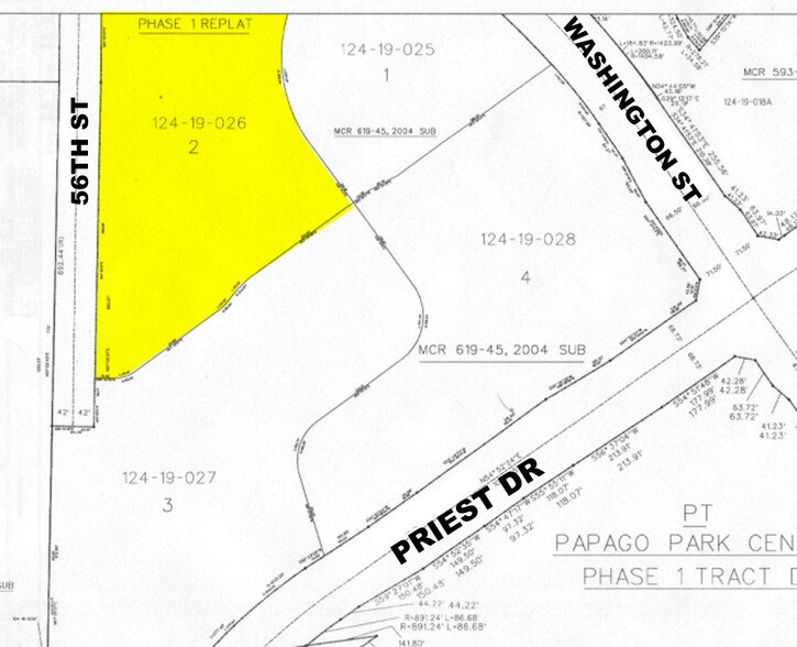 1275 W Washington St, Tempe, AZ à louer - Plan cadastral - Image 2 de 11