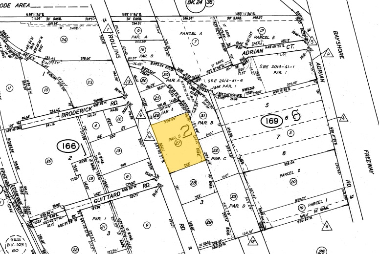 1800 Rollins Rd, Burlingame, CA for lease - Plat Map - Image 2 of 3