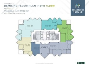 801 K St, Sacramento, CA à louer Plan d’étage- Image 2 de 2