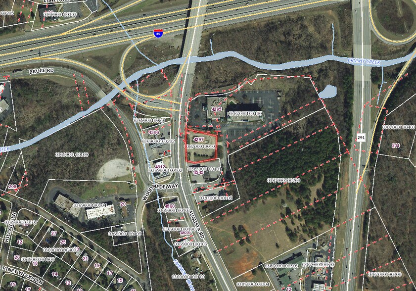 4297 Augusta Rd, Greenville, SC à louer - Aérien - Image 3 de 5