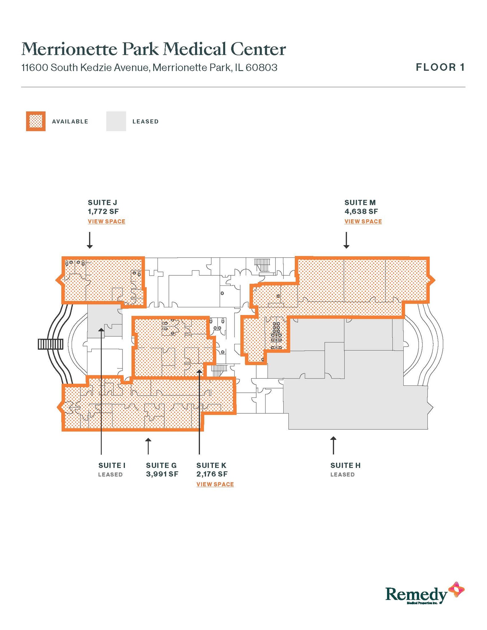 11600-11630 S Kedzie Ave, Merrionette Park, IL à louer Plan d  tage- Image 1 de 1