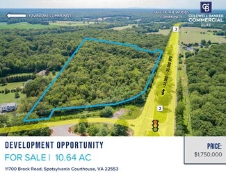 More details for 11700 Brock Rd, Spotsylvania, VA - Land for Sale