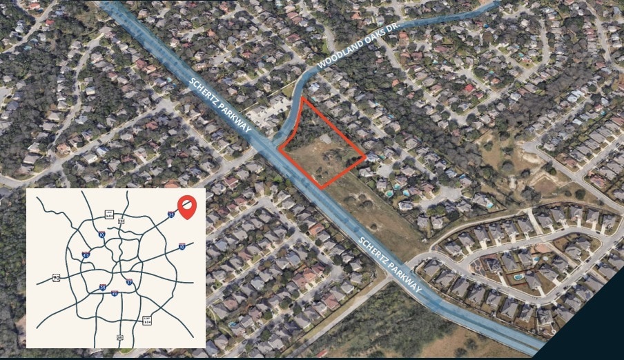 Nec Schertz Pky, Schertz, TX for sale Aerial- Image 1 of 2