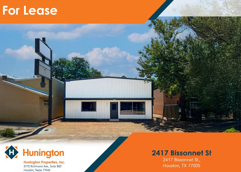 2417 Bissonnet St, Houston, TX à louer - Photo principale - Image 1 de 1