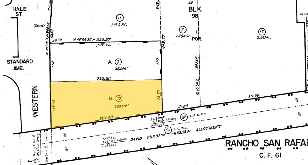 900-906 Western Ave, Glendale, CA à louer - Plan cadastral - Image 2 de 6