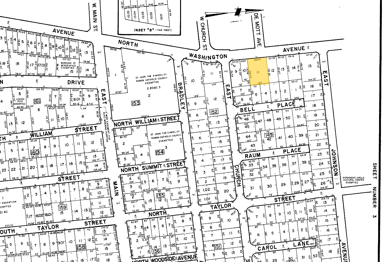 71 N Washington Ave, Bergenfield, NJ à vendre Plan cadastral- Image 1 de 1