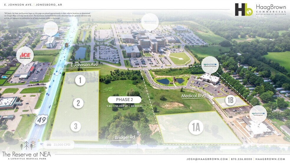 4916 Medical Blvd, Jonesboro, AR for lease - Aerial - Image 3 of 9