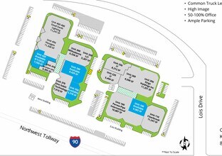 2100 Golf Rd, Rolling Meadows, IL à louer Plan de site- Image 2 de 2