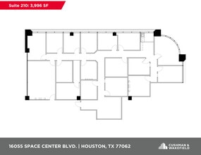 16055 Space Center Blvd, Houston, TX à louer Plan d’étage- Image 1 de 1